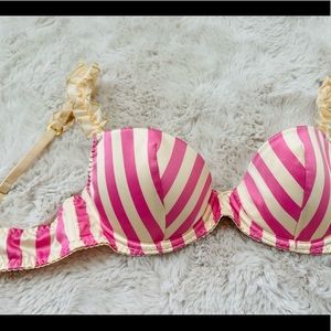 VS Sexy Little Things Pink and Cream Bra 34C